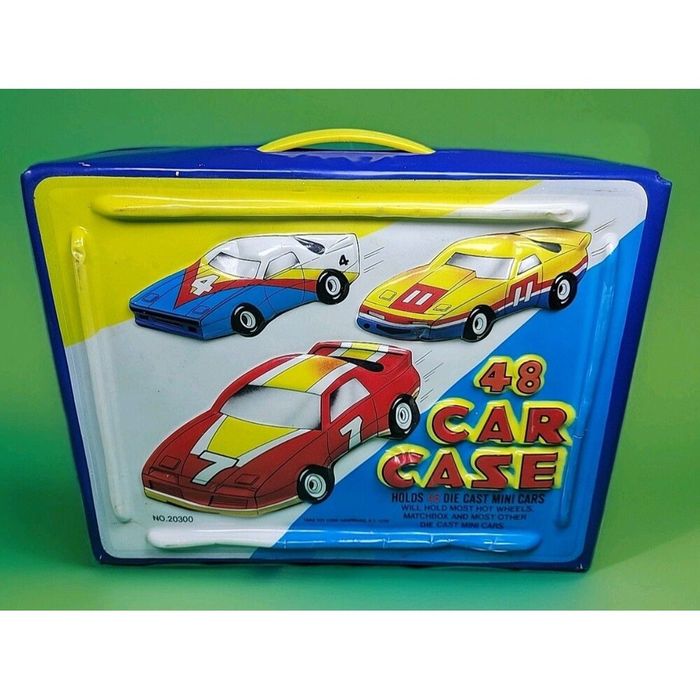 Vintage 1986 Tara Toy Corp Collectors 48 Car Carry Case No. 20300